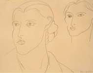 Matisse Henri Two Studies of a Womans Head - Hermitage